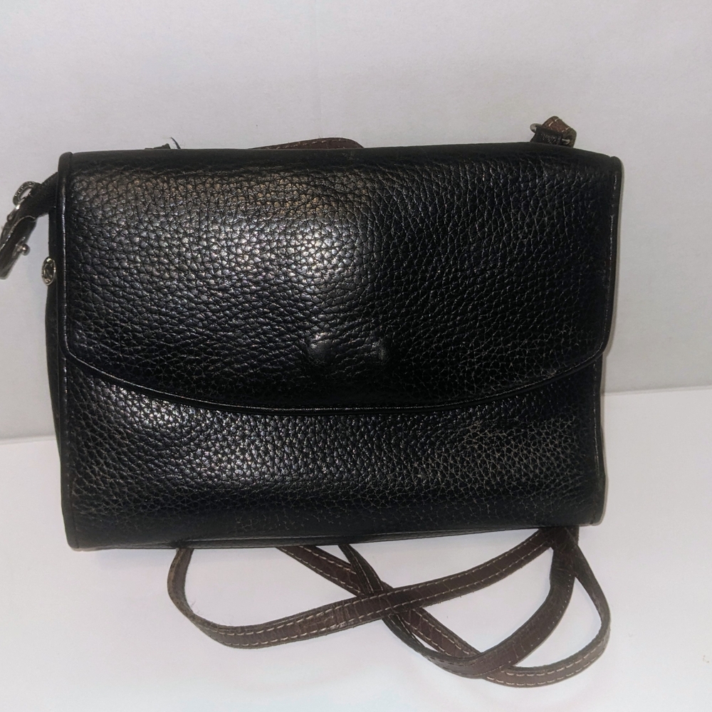 Vintage Brighton "Hudson" Crossbody Organizer Bag - Black - Picture 2 of 13